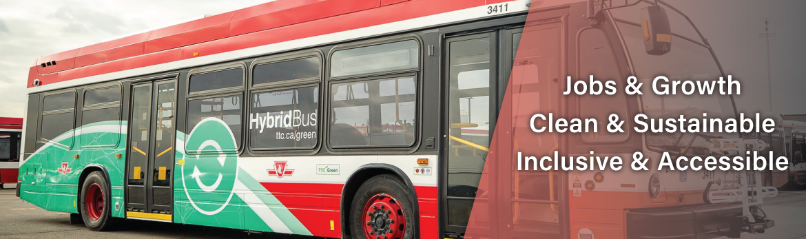 New TTC hybrid electric bus fleet, Toronto, ON